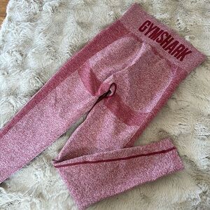 burgundy Gymshark leggings